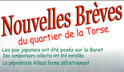 Nouvelles fraiches du quartier