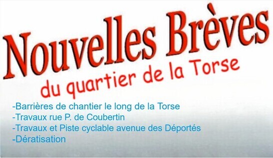 Quelques nouvelles du quartier