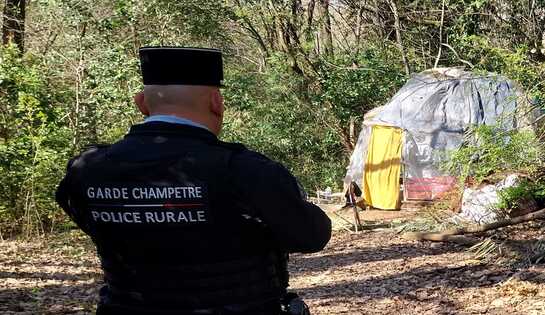 Squats dans le bois de la Cortésine