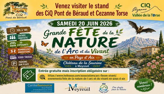 Fête de la Nature du 20 juin 2026 à Meyreuil
