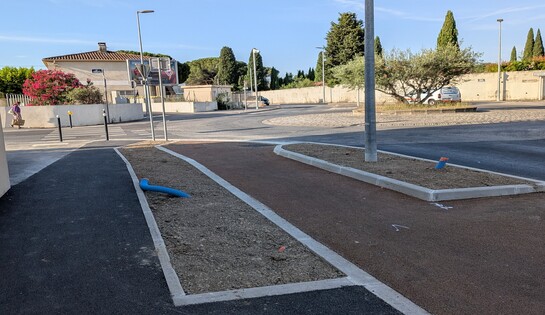 Piste cyclable avenue des Déportés